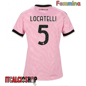 Juventus Manuel Locatelli #5 Seconda Maglia Femmina 2026-27 Manica Corta